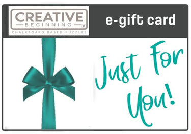 GIFT CARD - CHALKBOARD BASED PUZZLES - GIFT CARD - CHALKBOARD BASED PUZZLES